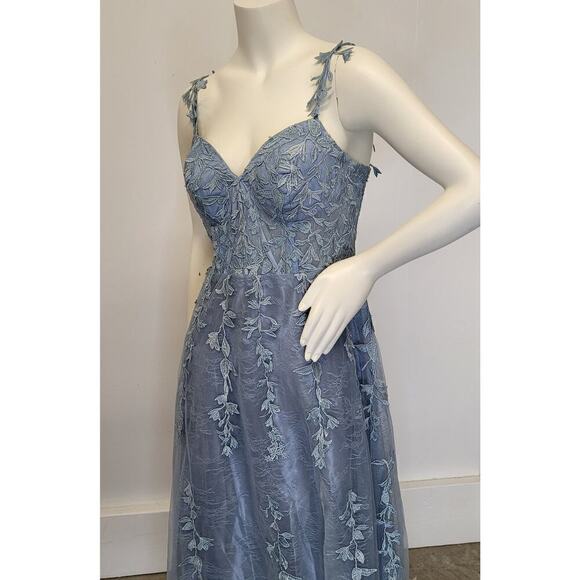 NWT Periwinkle Blue Formal Gown Prom Dress Wedding Party Bridesmaid MOTB - Picture 12 of 15